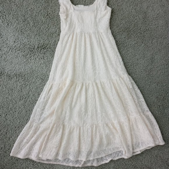 NWT Anthropologie Maeve Ivory A-Line Lace Lined Dress - Picture 4 of 9